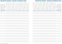 2025 ADINA Wochenkalender A5+ weiss-metallic 24x16cm 1 Woche auf 2 Seiten cremefarbenes 80g Papier