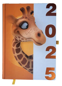 2025 ADINA Motiv-Wochenkalender Giraffe A5 1 W= 2S Eckperforation