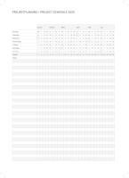 2025 ADINA Wochenkalender A4 1 W= 2S 128 Seiten Eckperforation Leseband Stiftehalterung