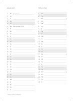 2025 ADINA Wochenkalender A4 1 W= 2S 128 Seiten Eckperforation Leseband Stiftehalterung