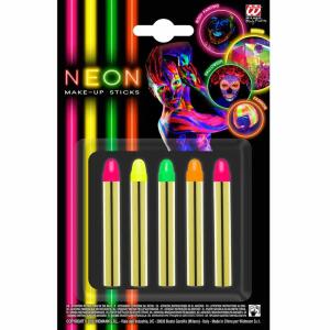 WIDMANN Neon Schminkstifte 15g 5 Stück