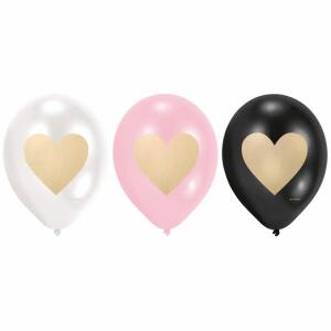 amscan Balloons Everyday Love 28cm Latex 6 Stück