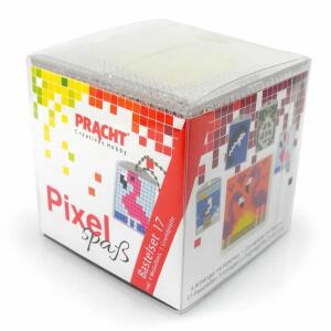 PRACHT Pixel Mix Bastelset Nr. 17 4 Medaillons im Würfel