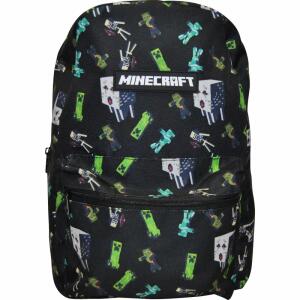 Rucksack MINECRAFT schwarz/grün 42cm