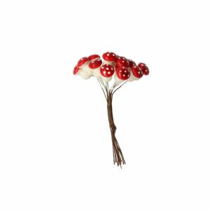GLOREX Bastelset Deko-Pilze mit Draht