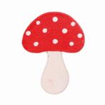 GLOREX Bastelset Holz-Streuteile Pilz