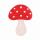 GLOREX Bastelset Holz-Streuteile Pilz