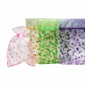 Organza-Beutel 16x23cm 4fach sortiert
