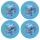 Teller Disney Lilo & Stitch Reusable Plate blau 21cm 4 Stück