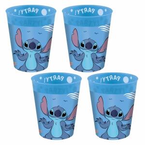 Becher Disney Lilo & Stitch Reusable Cup blau 250ml 4 Stück