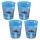 Becher Disney Lilo & Stitch Reusable Cup blau 250ml 4 Stück
