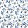 ti-flair Servietten Frosty Leaves 3-lagig blau 33x33cm 20 Stück