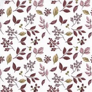 ti-flair Servietten Frosty Leaves 3-lagig bordeauxrot 33x33cm 20 Stück