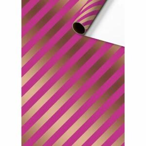 STEWO Geschenkpapier Stribe 2 pink 70cmx1,5m