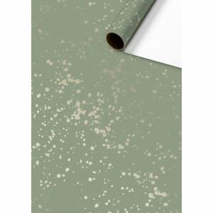 STEWO Geschenkpapier Sprenkel dunkelgrün 70cmx1,5m