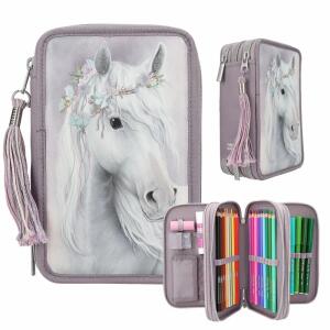 DEPESCHE Miss Melody Federtasche FANTASY HORSE 3 Fächer