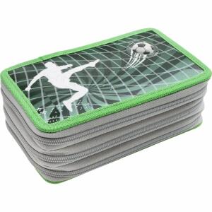 EBERHARD FABER Schüleretui Triple Decker Fußball gefüllt 36 Teile