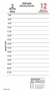 Timer Ersatzeinlage 2025 1 Tag / 1 Seite DIN A6