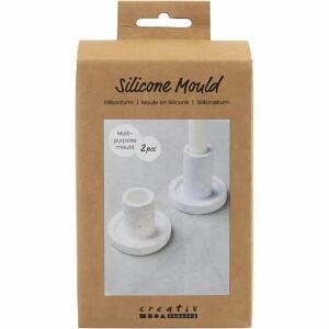 creativ company Silikonformen Kerzenhalter 2 Stück