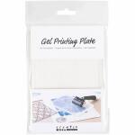 creativ company Gel Druckplatte matt transparent