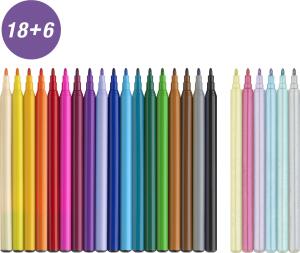 Faber Castell Filzstift Einhorn 18+6 und Sticker