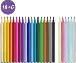 Faber Castell Filzstift Einhorn 18+6 und Sticker