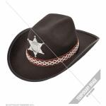 WIDMANN Cowboyhut mit Sherifstern schwarz...