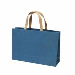 RÖSSLER Geschenktasche Coco jute-blue 400x270x115mm