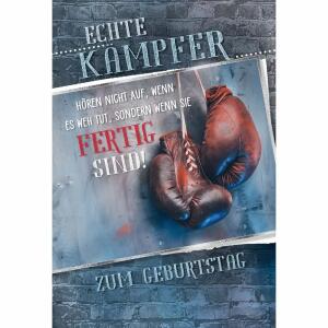 Kurt Eulzer Geburtstagskarte Echte Kämpfer