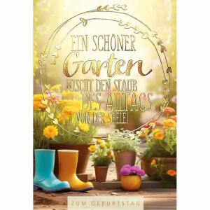 Kurt Eulzer Geburtstagskarte Ein schöner Garten