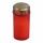 Grabkerze mit Golddeckel rot 12cm