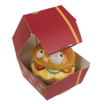 OOTB Spardose mit Schloss Burger mit Augen in Box