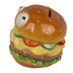 OOTB Spardose mit Schloss Burger mit Augen in Box