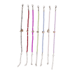 OOTB Metall-Armband mit Glasperlen Shiny