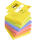 Post-it Haftnotizwürfel Z-Notes 5 Farben 76x76mm 6x100 Blatt
