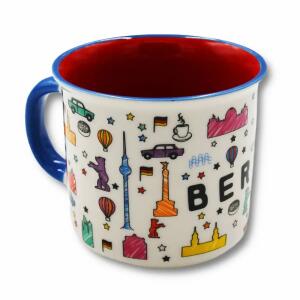 Muddastadt Tasse Scribble Berlin weiß