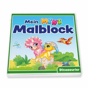 Malblock Mini Dino 10x10,5cm