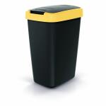 Mülleimer Compacta Q 12L Kunststoff schwarz/gelb...