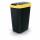 Mülleimer Compacta Q 12L Kunststoff schwarz/gelb 260x196x370mm