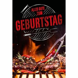 Kurt Eulzer Geburtstagskarte Grill