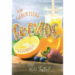 Kurt Eulzer Geburtstagskarte Obst