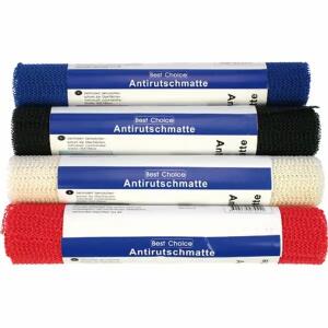 Antirutschmatte blau, schwarz, weiß, rot 150x30cm 4fach sortiert