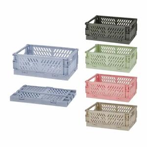 Klappbox Polypropylen blau, schwarz, grün, rot, beige 10x6x15cm 5fach sortiert