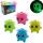 Puffer Ball Monster mit Licht grün, pink, gelb, blau 16cm 4fach sortiert