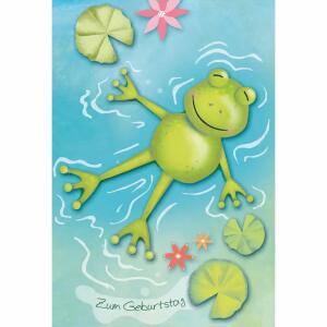 Kurt Eulzer Geburtstagskarte Frosch