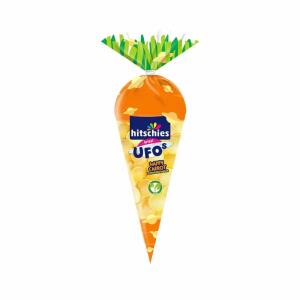 hitschler hitschies Brause-Ufos brizzl Happy Carrot Zitrusgeschmack Vegan orange 75g Spitztüte