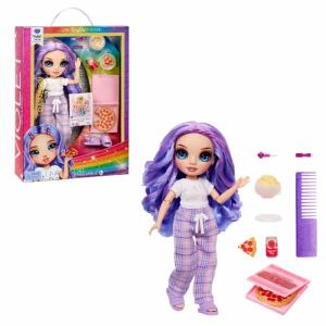 Puppe Rainbow High Junior PJ Party Fashion Doll Violet Willow mit Zubehör
