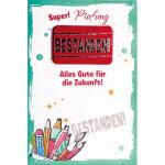 Kurt Eulzer Glückwunschkarte Prüfung Stifte