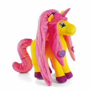 NICI Kuscheltier Lissy PONY Einhorn Dilara stehend gelb-pink 22cm