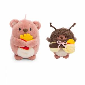 NICI Kuscheltier Set Bär Nomo mit Pommes und Bienenkostüm 8cm